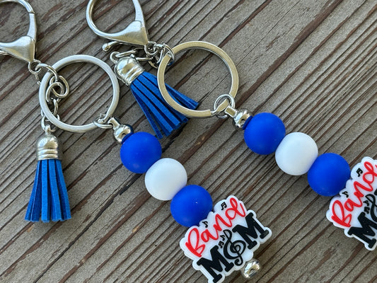 NKY Local School Spirit Beaded Wristlet and Beaded Bar Keychains