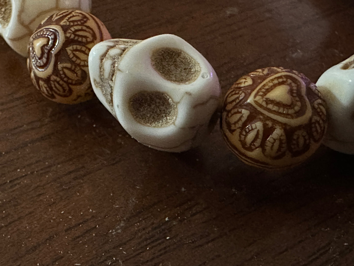 Boho Skull stretch bracelet