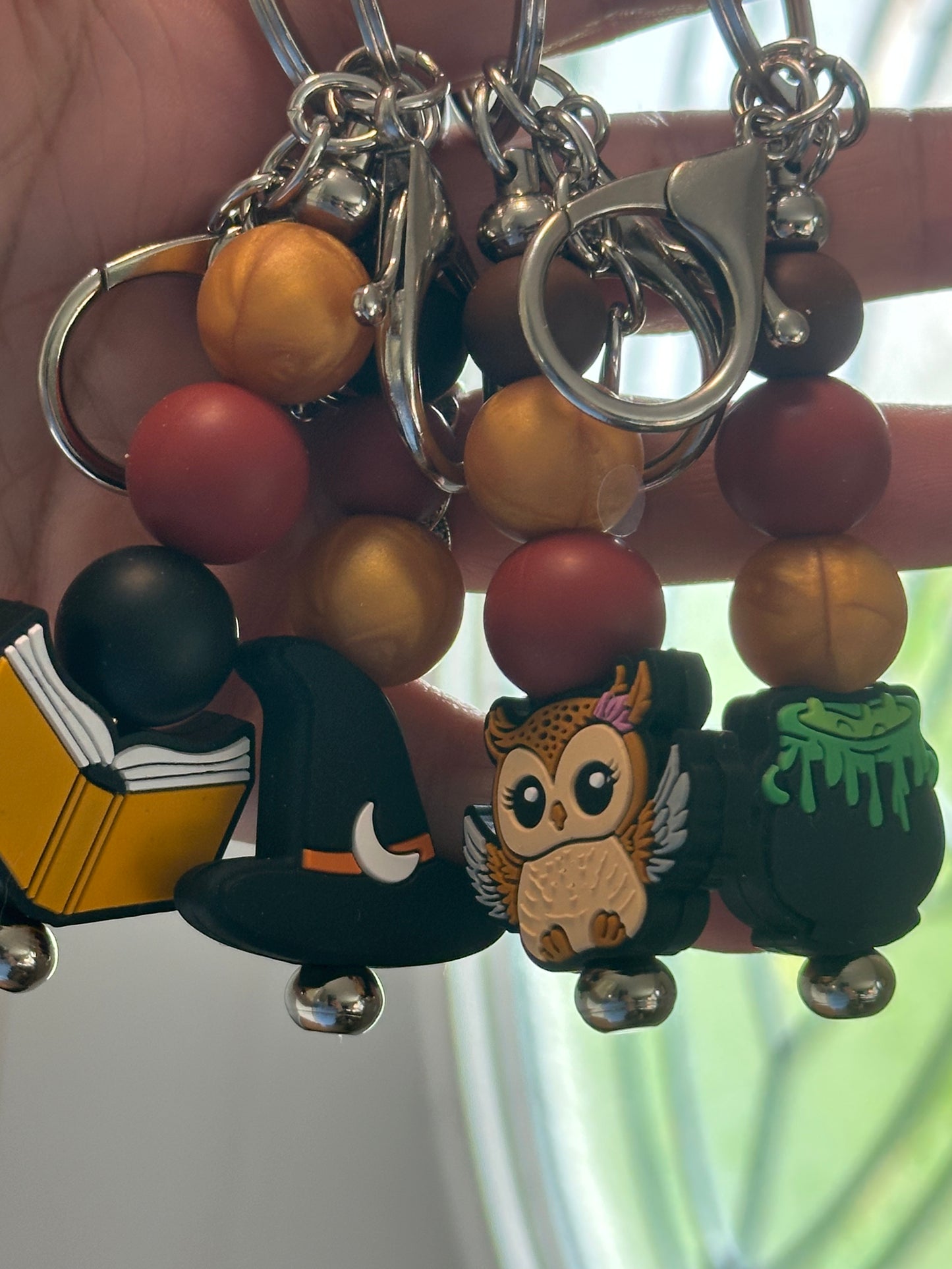 Magic School Beaded Bar Keychain