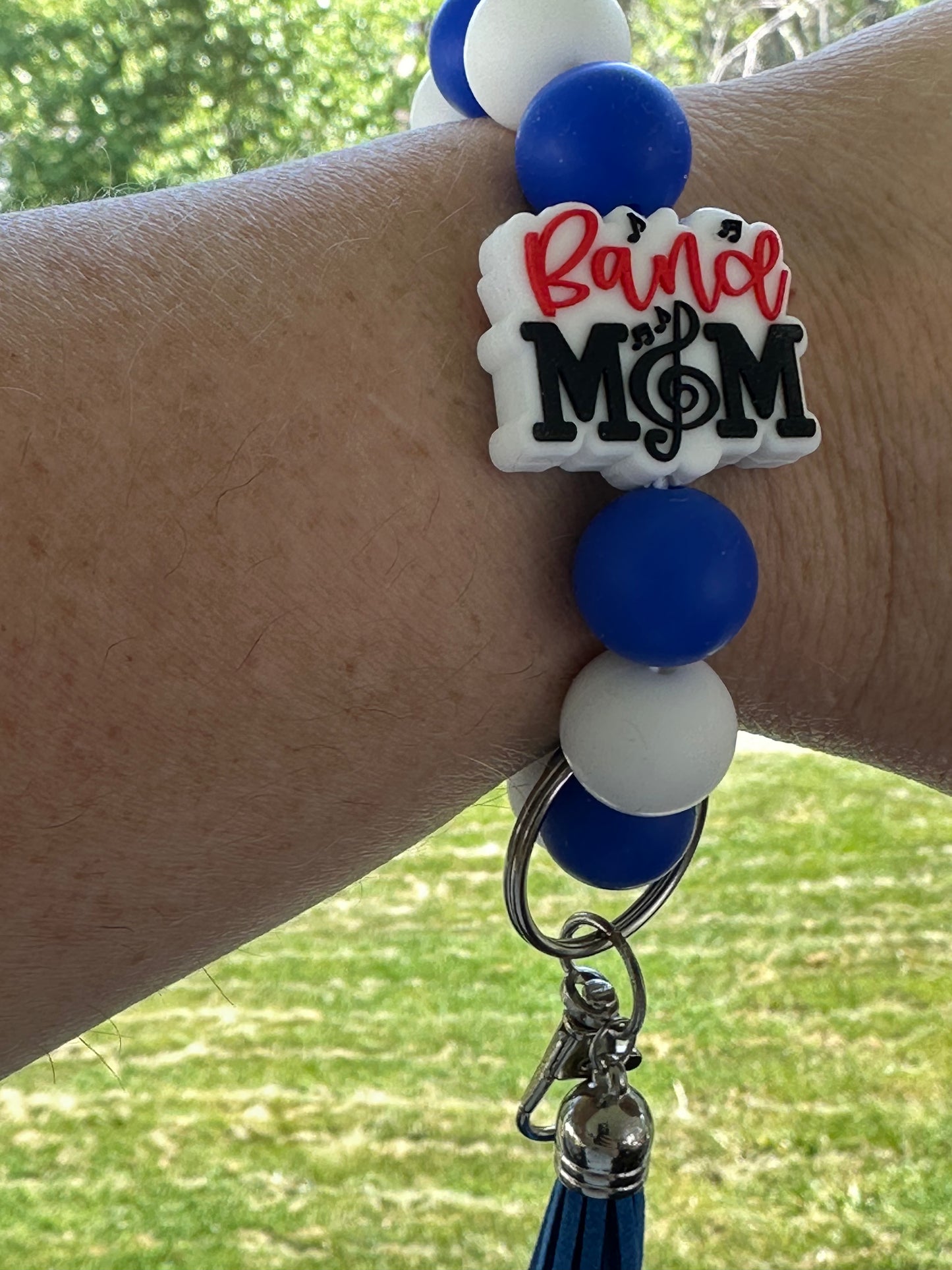NKY Local School Spirit Beaded Wristlet and Beaded Bar Keychains