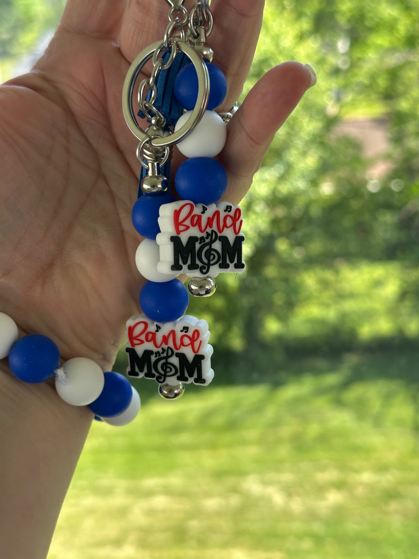 NKY Local School Spirit Beaded Wristlet and Beaded Bar Keychains