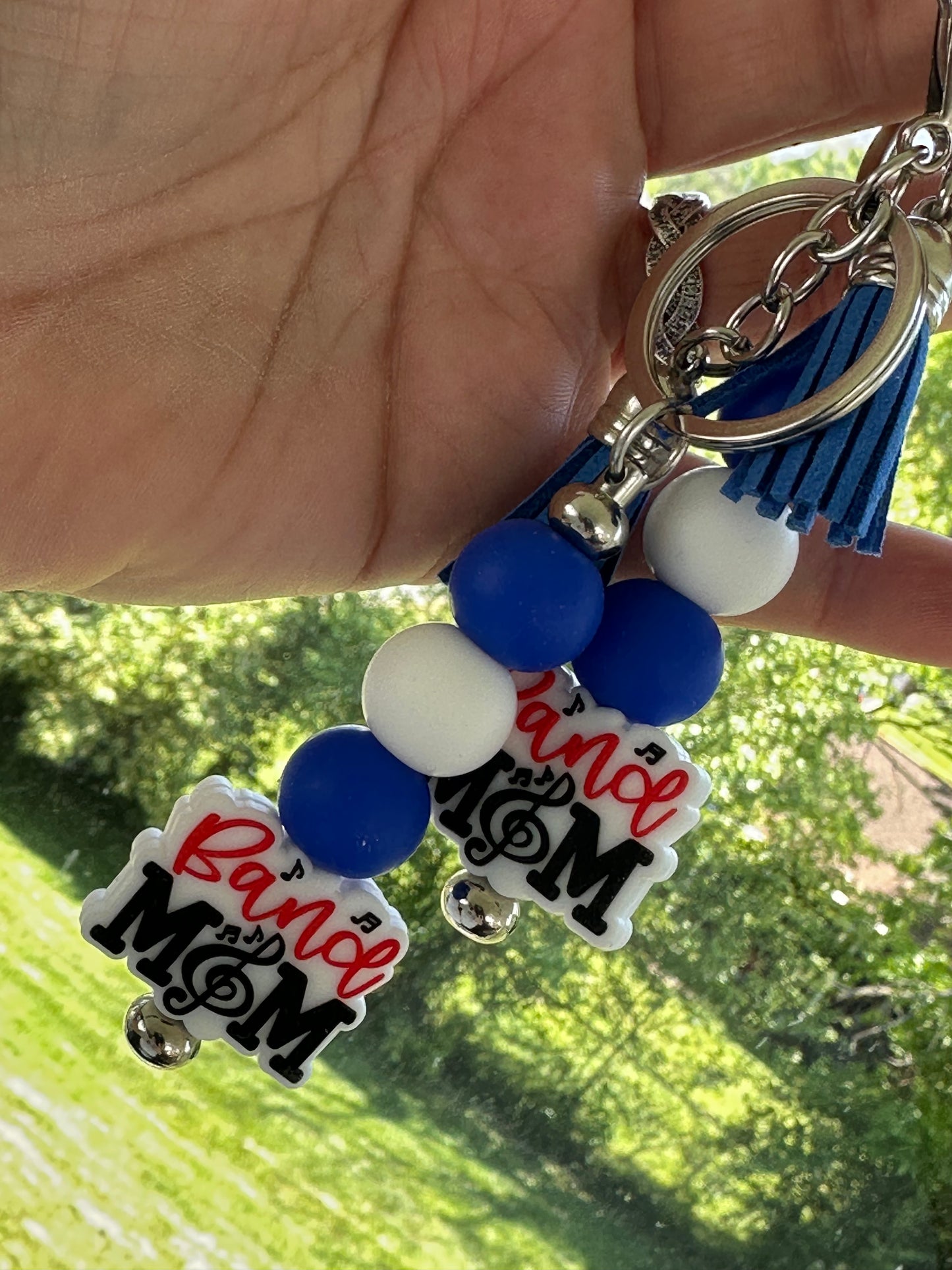 NKY Local School Spirit Beaded Wristlet and Beaded Bar Keychains