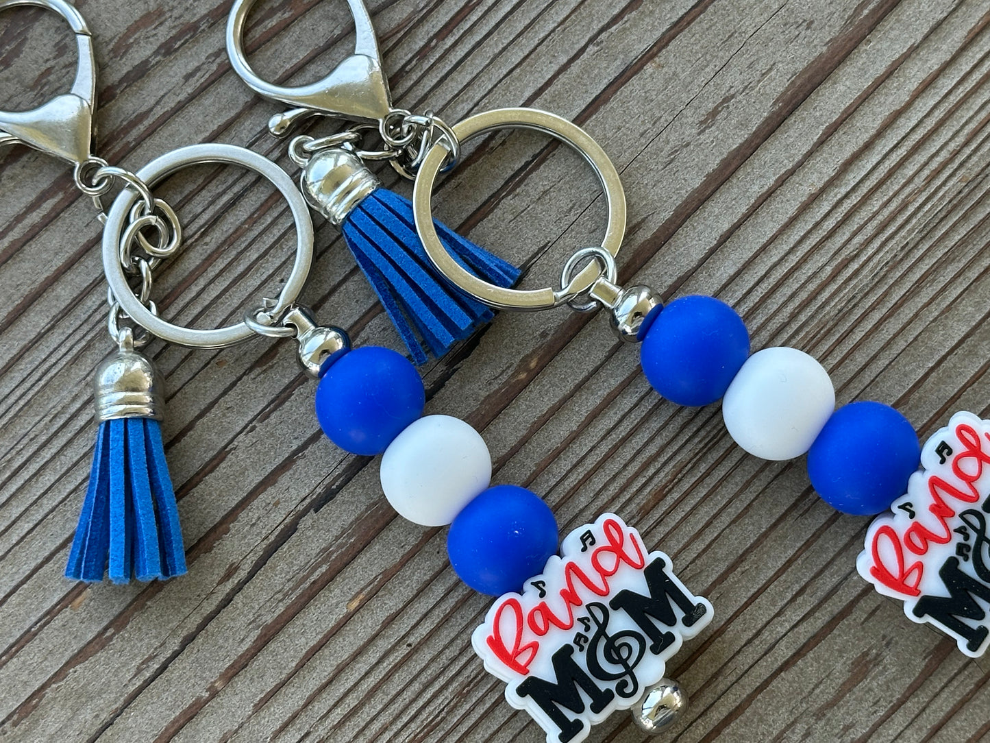 NKY Local School Spirit Beaded Wristlet and Beaded Bar Keychains