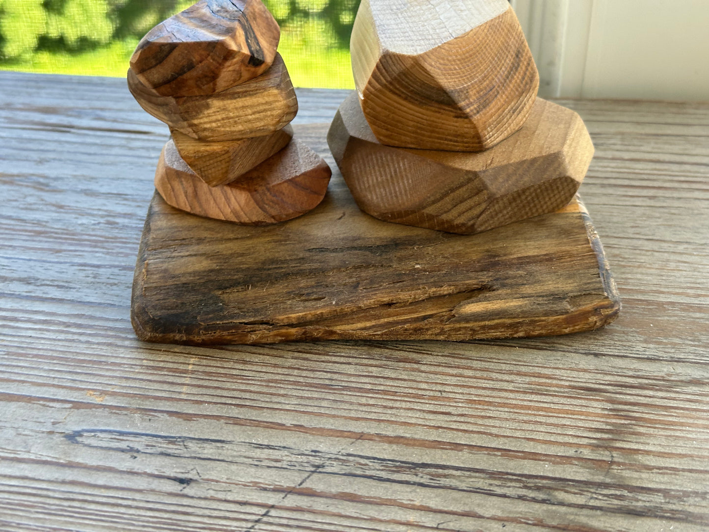 Barefoot Babies|Barefoot Kids: Handmade Wood Stacking Stones (Balancing Blocks)