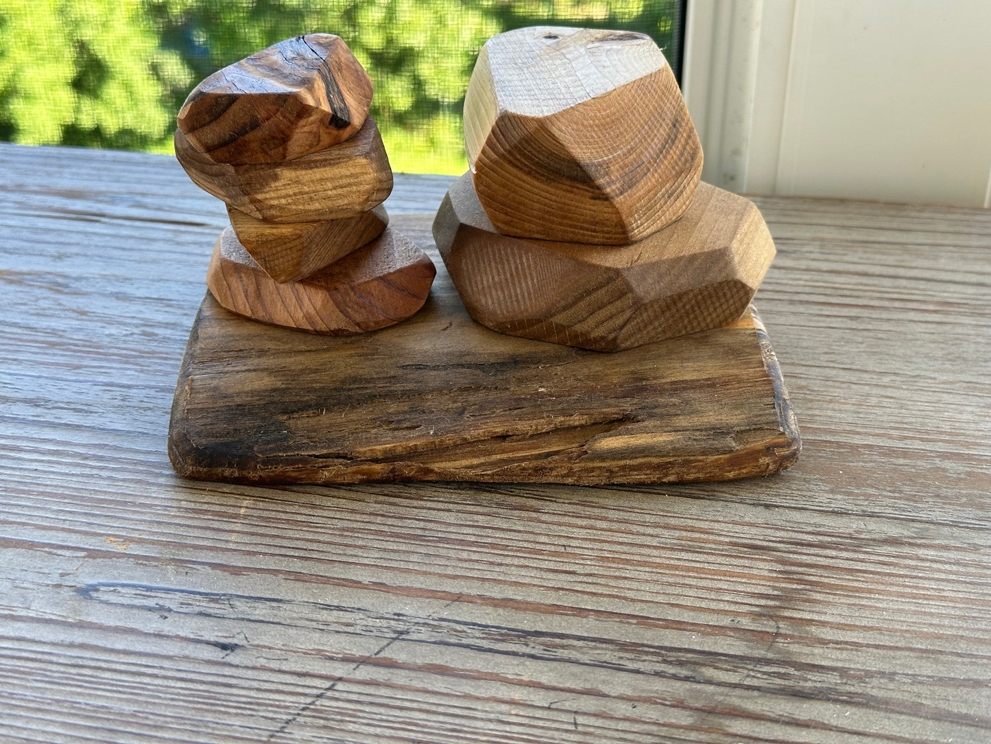 Barefoot Babies|Barefoot Kids: Handmade Wood Stacking Stones (Balancing Blocks)