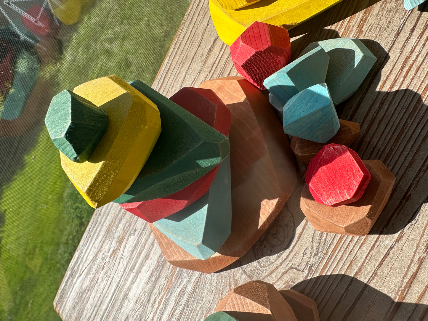 Barefoot Babies|Barefoot Kids: Handmade Wood Stacking Stones (Balancing Blocks)