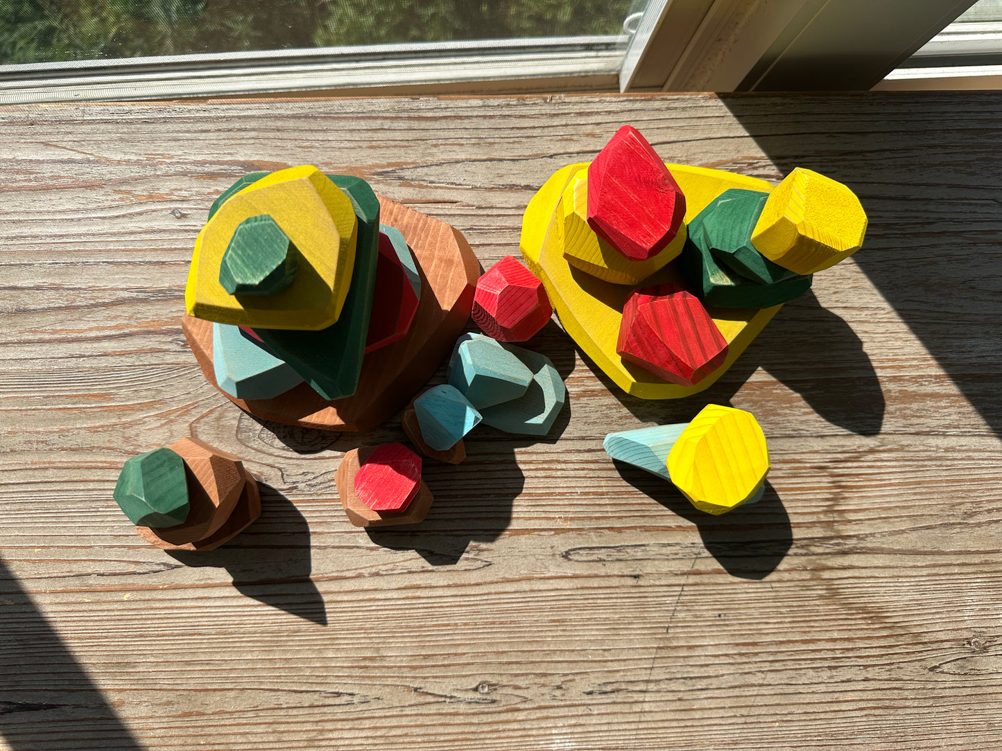 Barefoot Babies|Barefoot Kids: Handmade Wood Stacking Stones (Balancing Blocks)