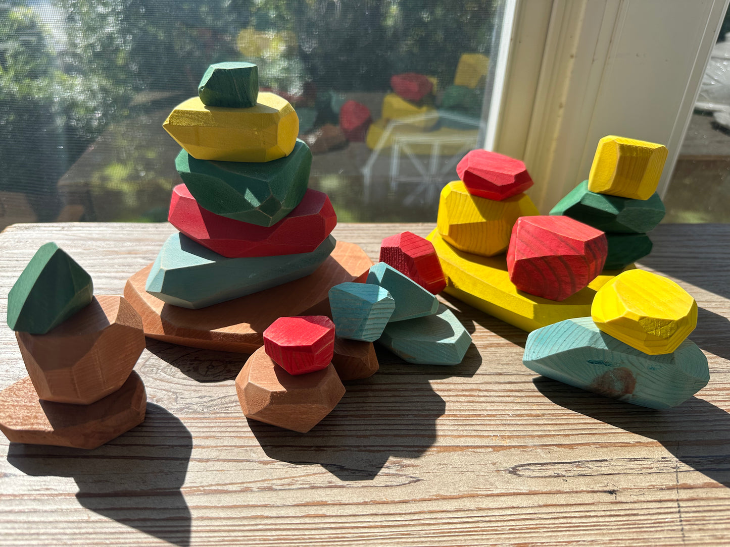 Barefoot Babies|Barefoot Kids: Handmade Wood Stacking Stones (Balancing Blocks)