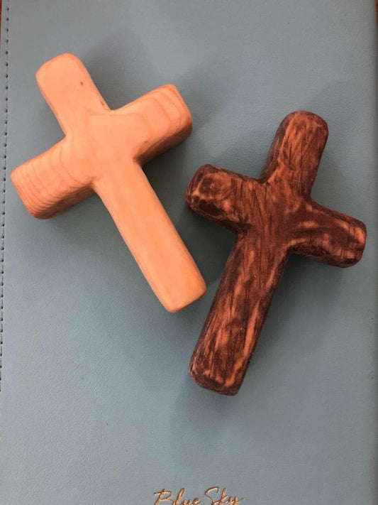 Hand carved Comfort Prayer Cross Style 1 (PreOrder)